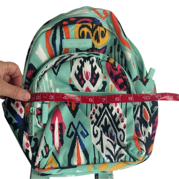 Vera Bradley Lighten Up Green Essential Backpack Pueblo Lighten Up Aztec School - Picture 11 of 15